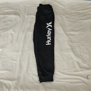 Hurley Kids Black Joggers. Size Small